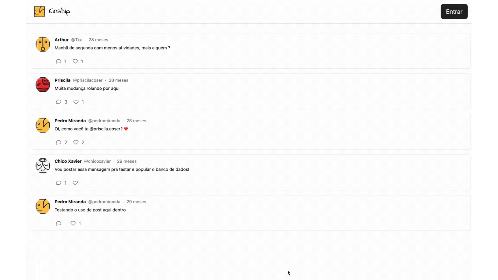 Demo da Rede Social Tzolkin